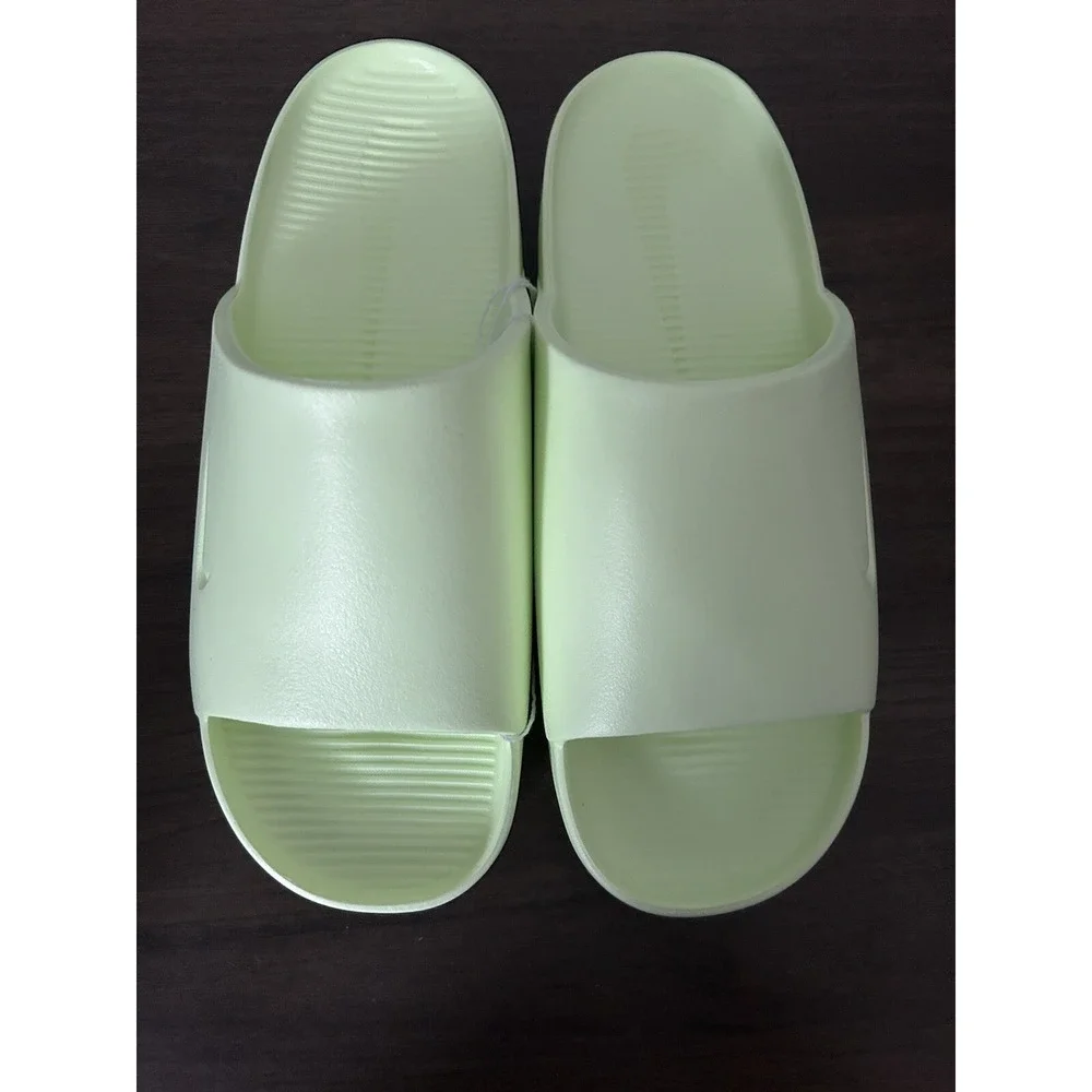 Nike WMNS Calm Slide 'Barley Volt' -‎ Size 12 -  DX4816 702 - New/No Lid - Picture 3 of 5